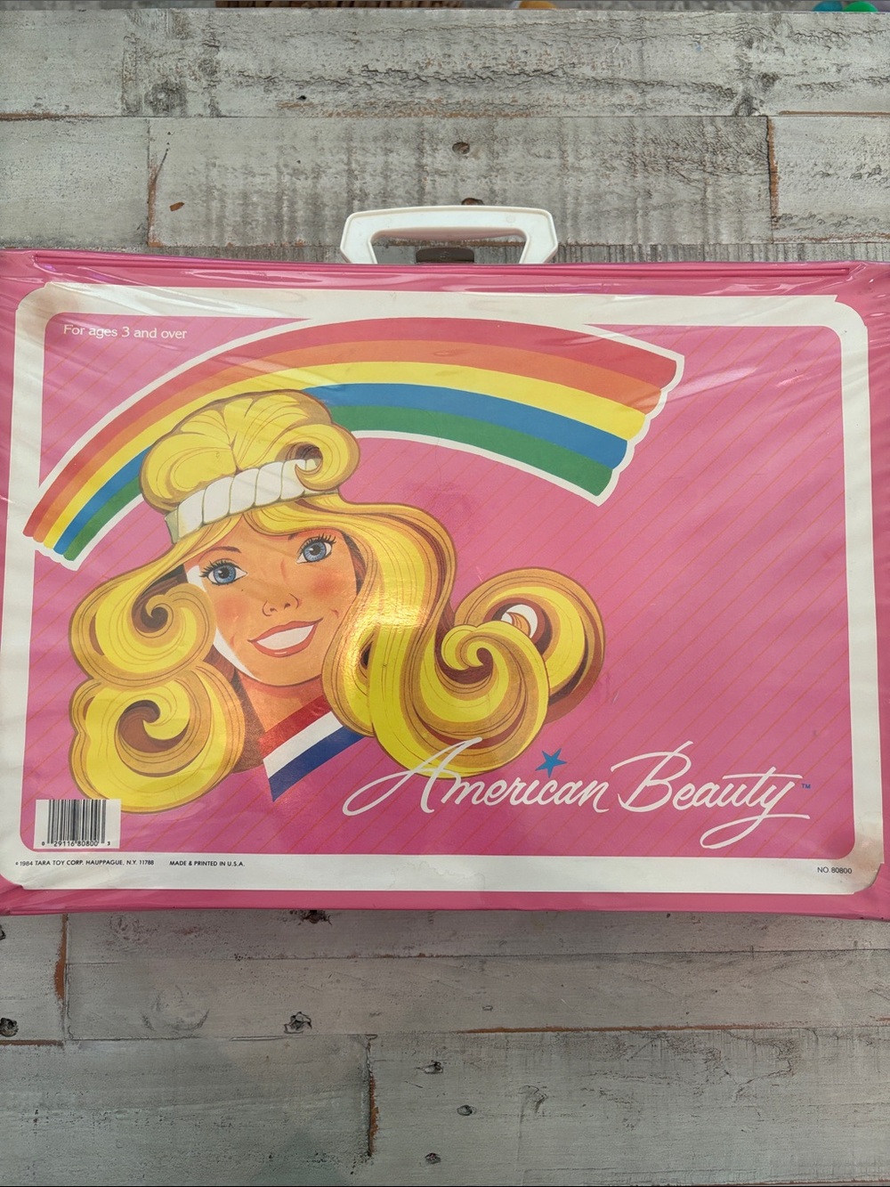 1984 Tara Toy Company American Beauty Barbie Carrying Case